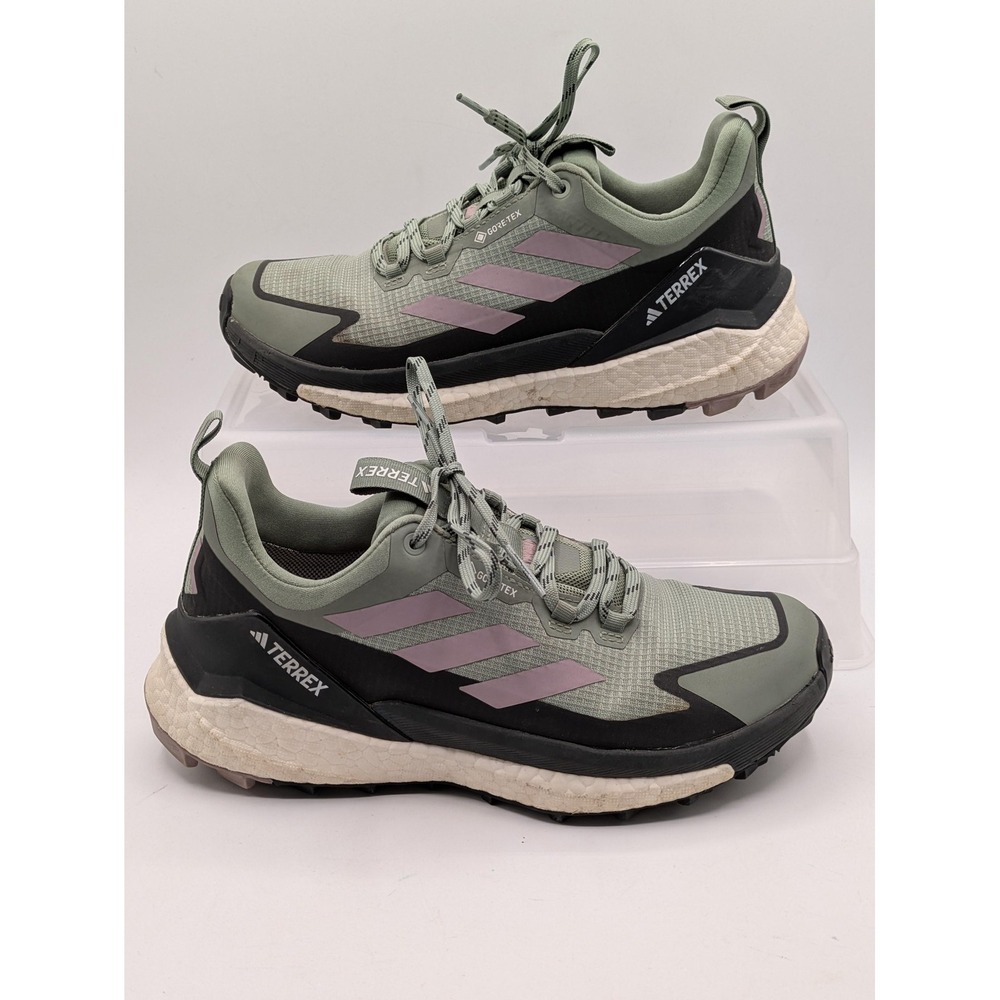 Adidas Terrex Gore-Tex Shoes Womens Size 6.5 Green Trail Hiking Boost Sneakers